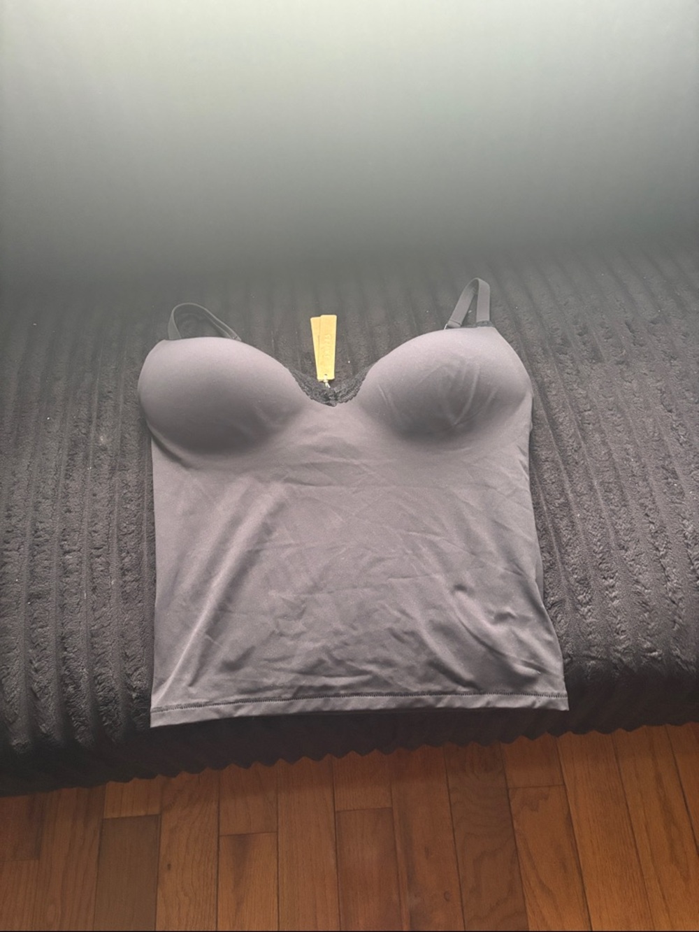 Skims Fits Everybody Lace Push-Up Cami • NWT • Never Worn • Onyx (Black) • XL